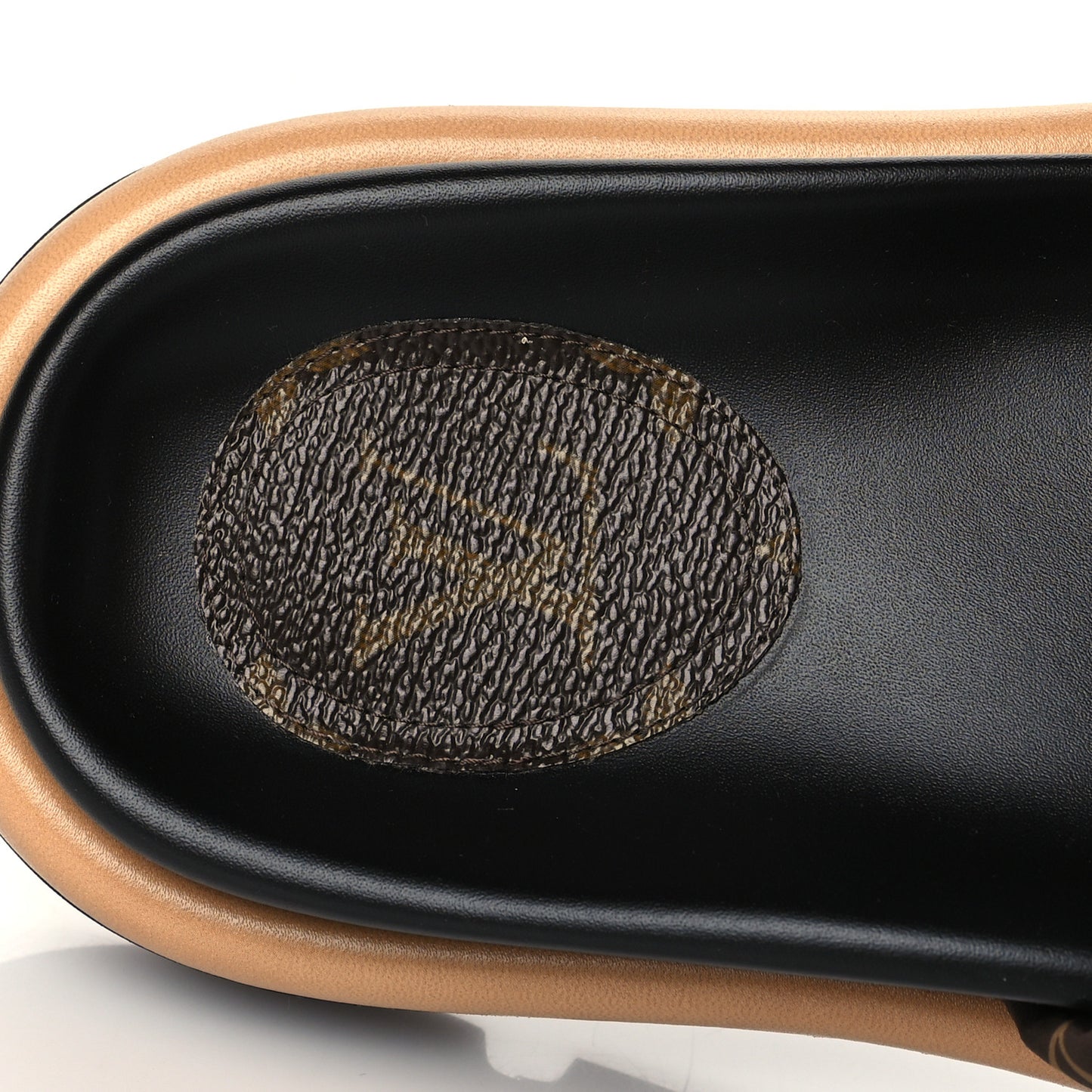 Nylon Monogram Pool Pillow Comfort Mule 38 Cacao Brown
