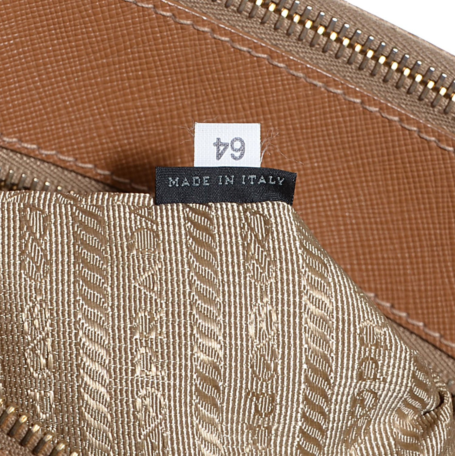 Prada Saffiano Lux Large Double Zip Tote Caramel 7 of 10