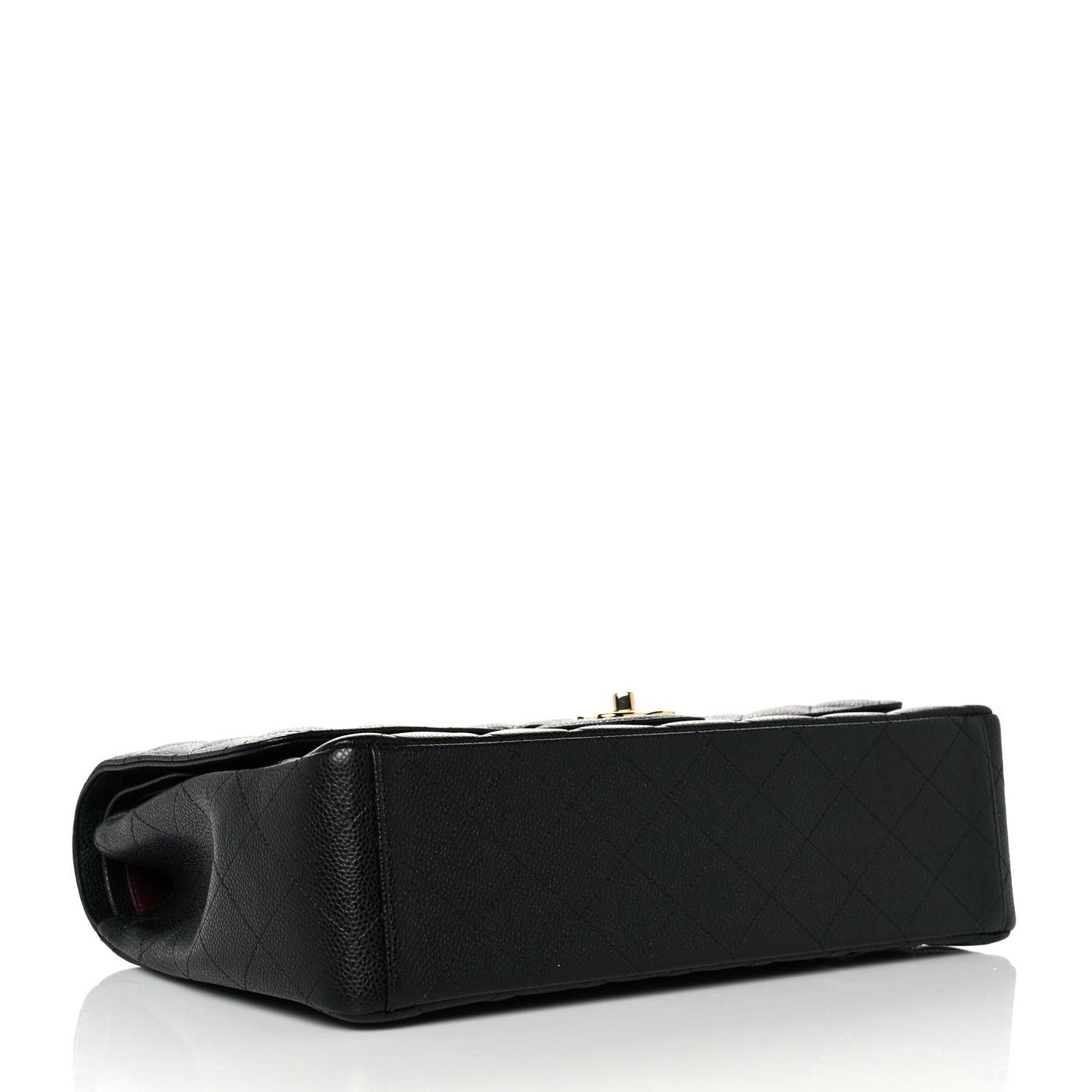 Caviar Quilted Maxi Double Flap Black