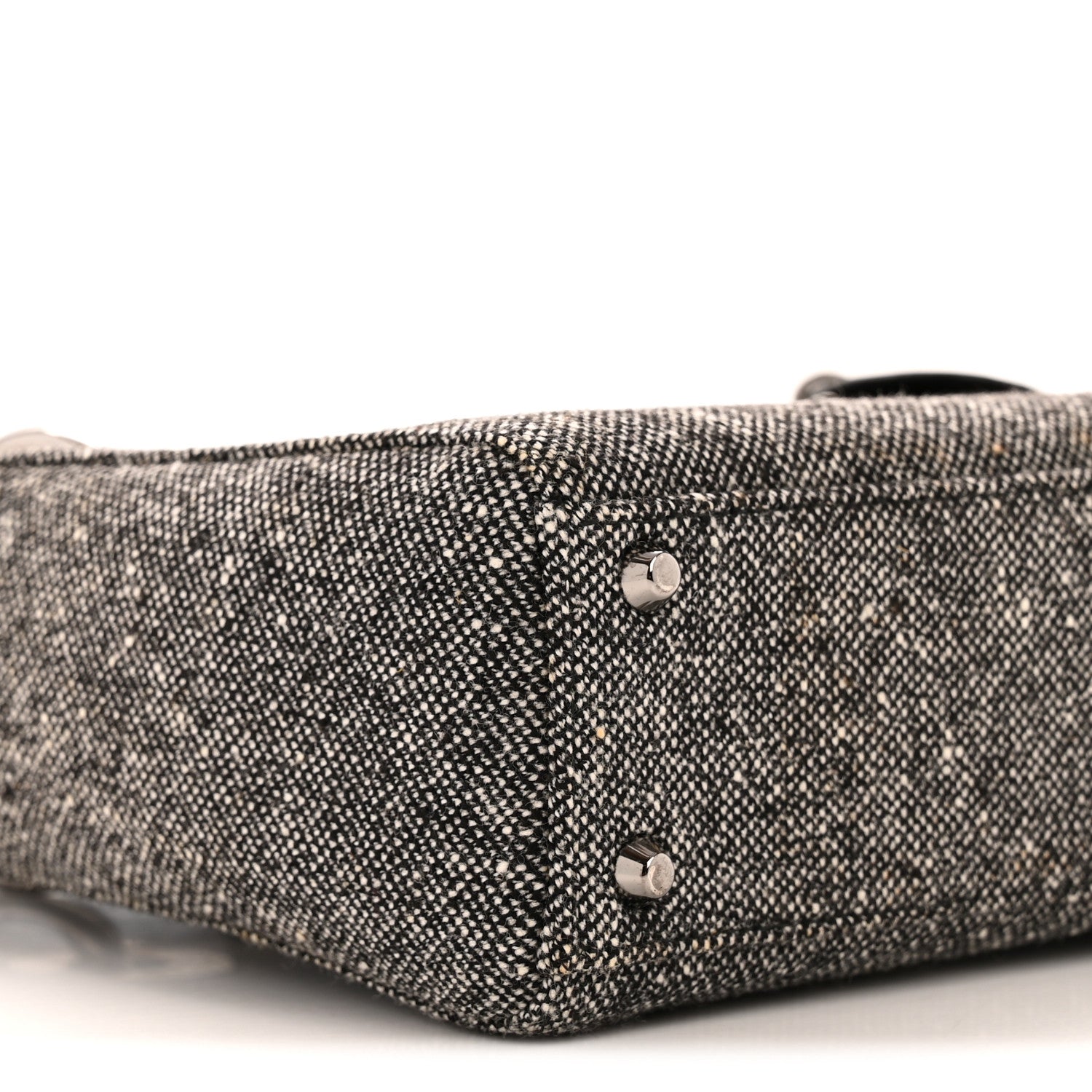 Christian Dior Tweed Mini Lady Dior Black 9 of 15