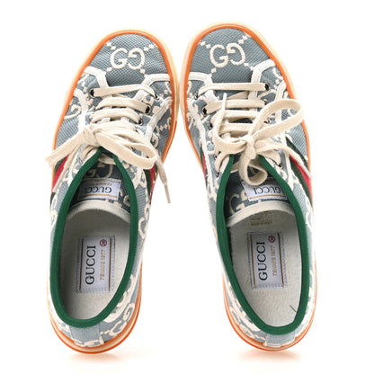 Gucci Cotton GG Monogram Web Womens 1977 Tennis Sneakers 38 Philod Ivory Mystic White 2 of 8