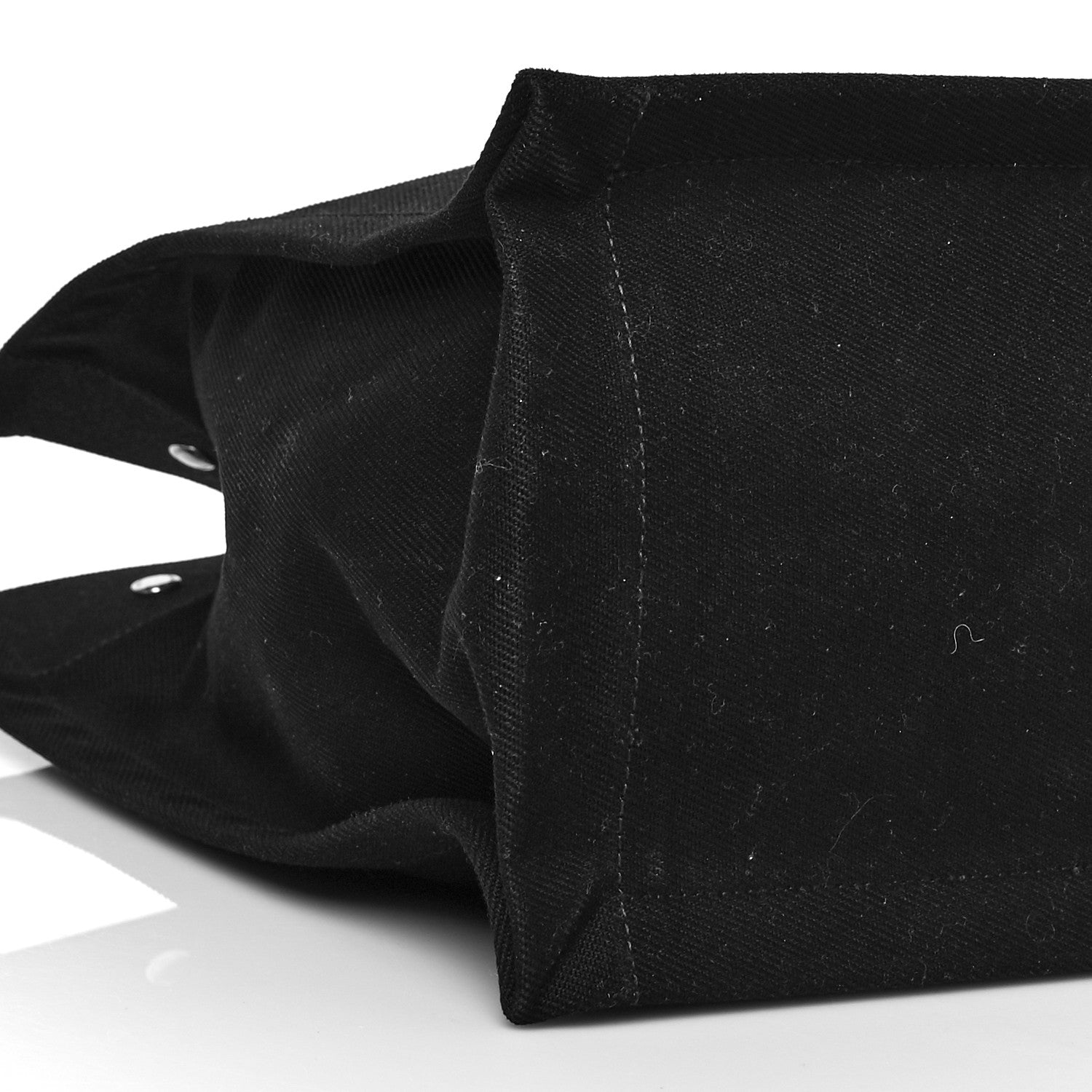 Saint Laurent Linen Calfskin Rive Gauche Tote Black 9 of 10