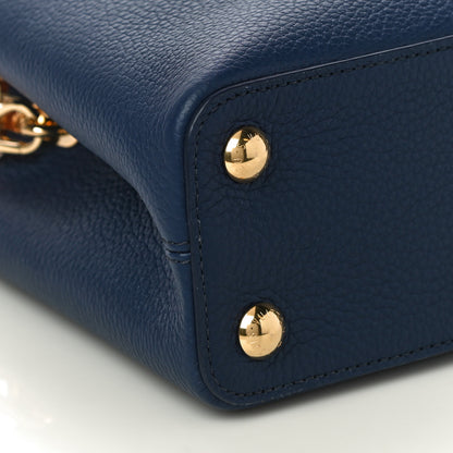 Louis Vuitton Taurillon Capucines BB Bleu de France Blue 8 of 9