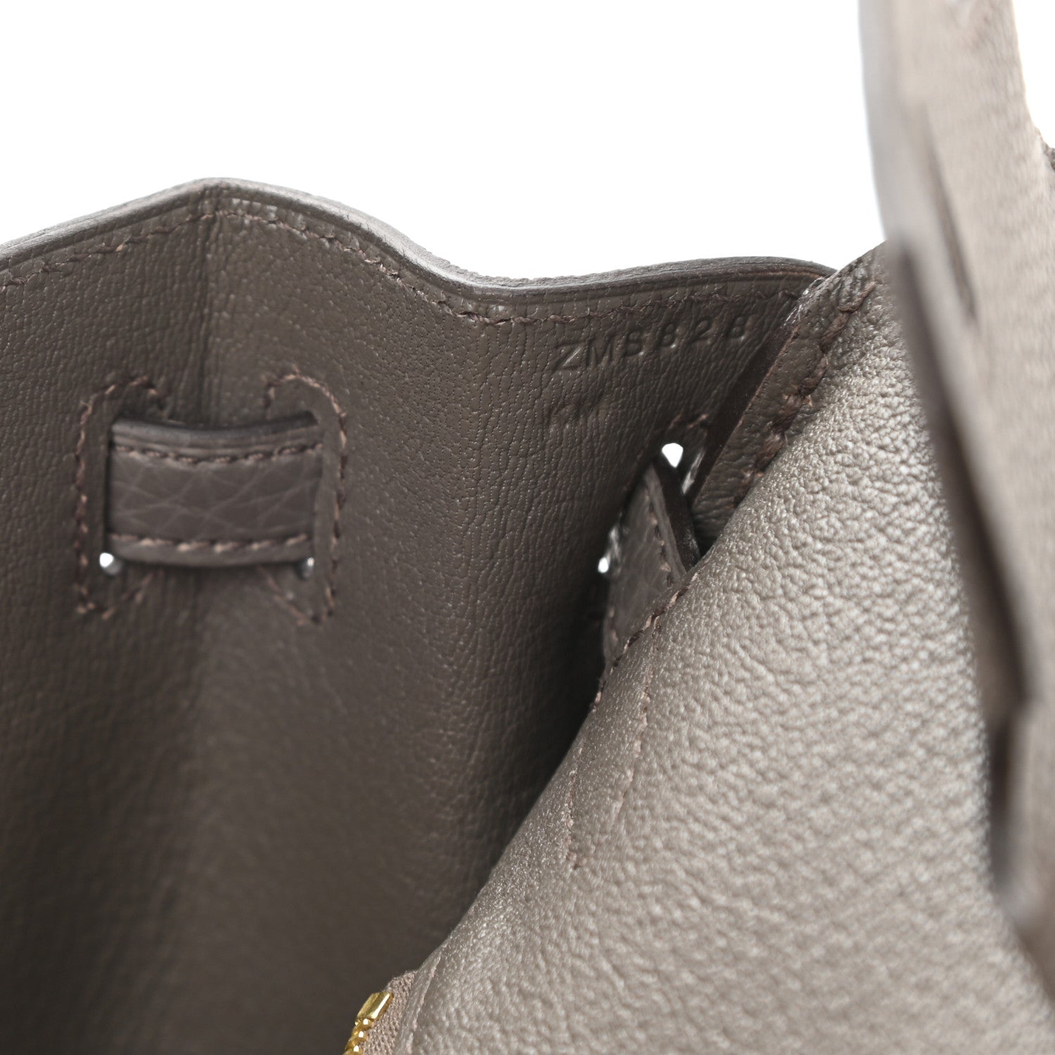Hermes Togo Birkin 25 Etain 7 of 11