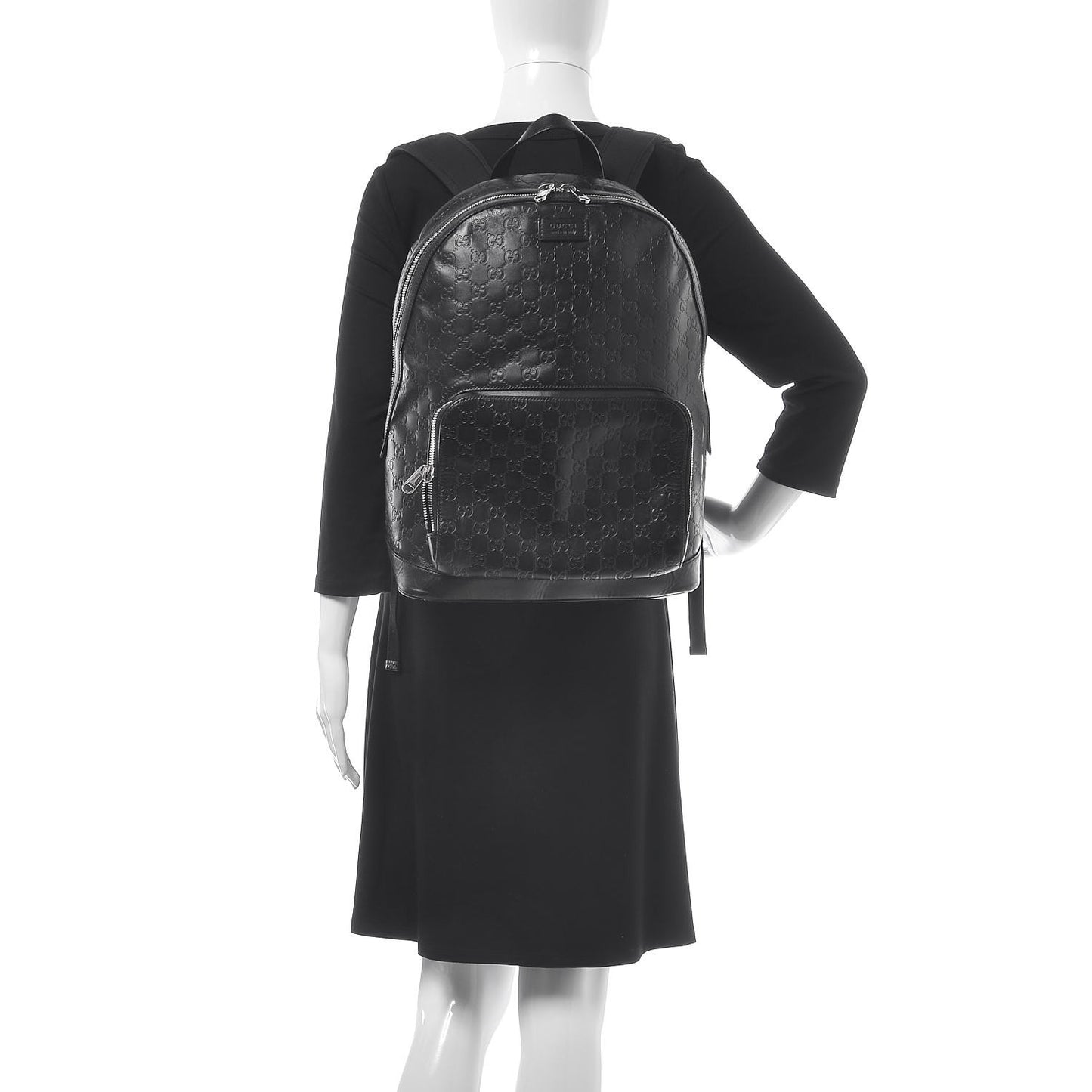 Guccissima Signature Day Backpack Black