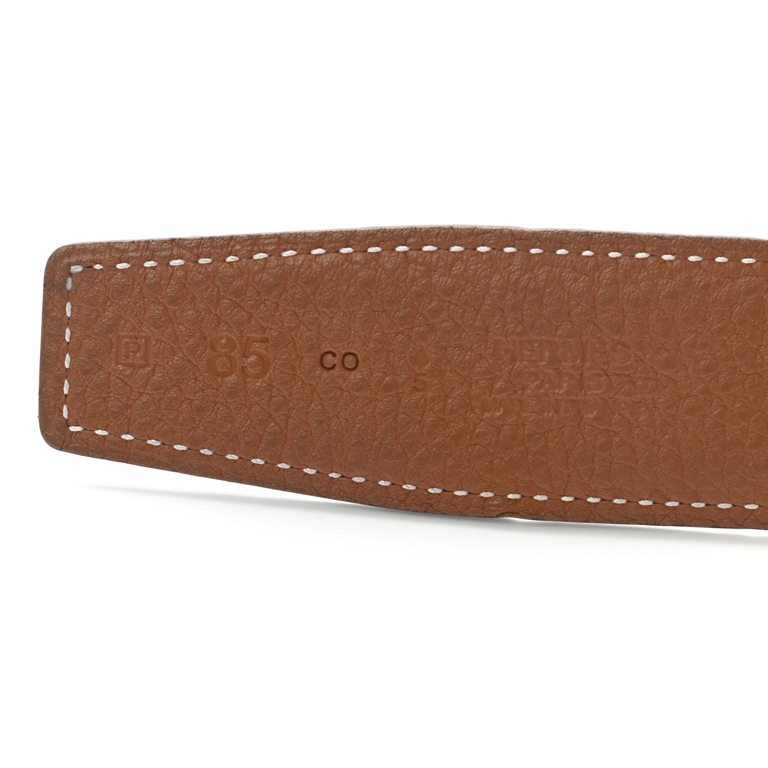 Hermes Swift Togo 32mm Belt Strap 85 Black Gold 7 of 10