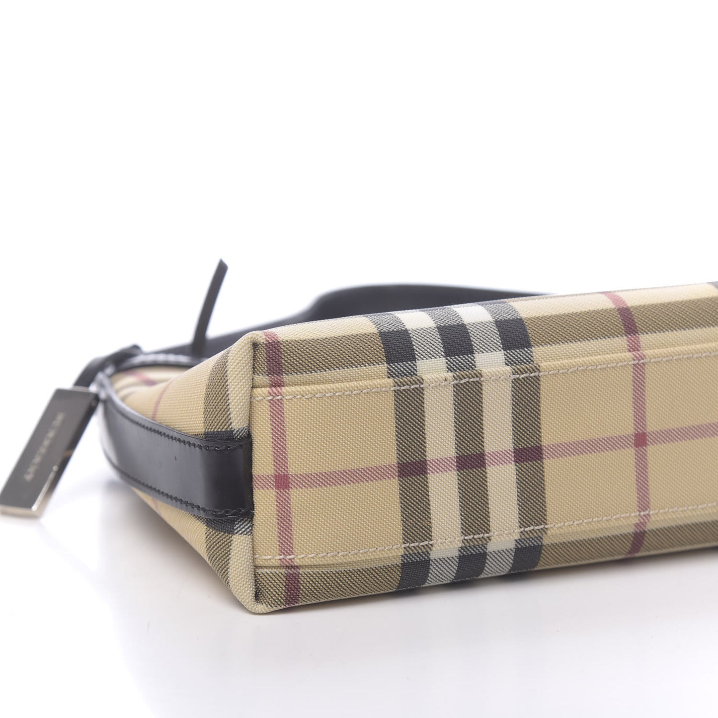 House Check Shoulder Bag Black