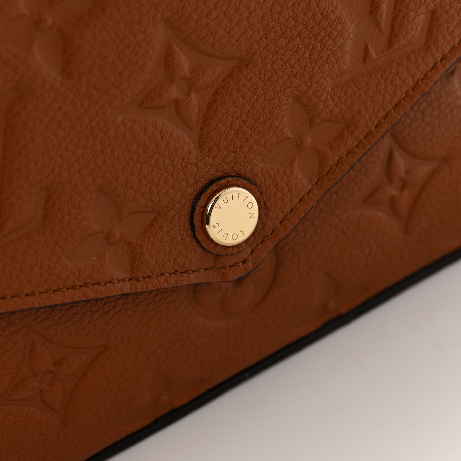 Louis Vuitton Empreinte Pochette Felicie Chain Wallet Cognac 12 of 13