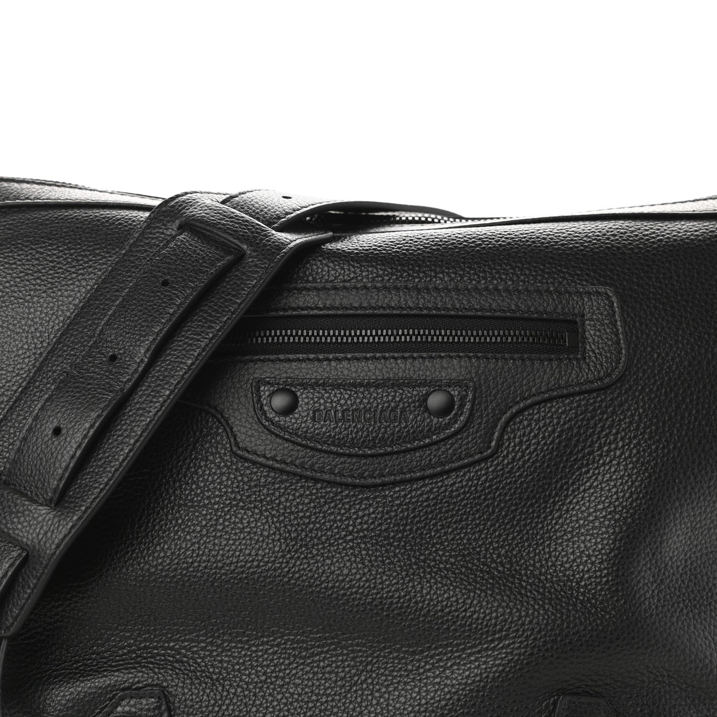 Grained Calfskin Black Hardware Small Neo Classic Hobo Black