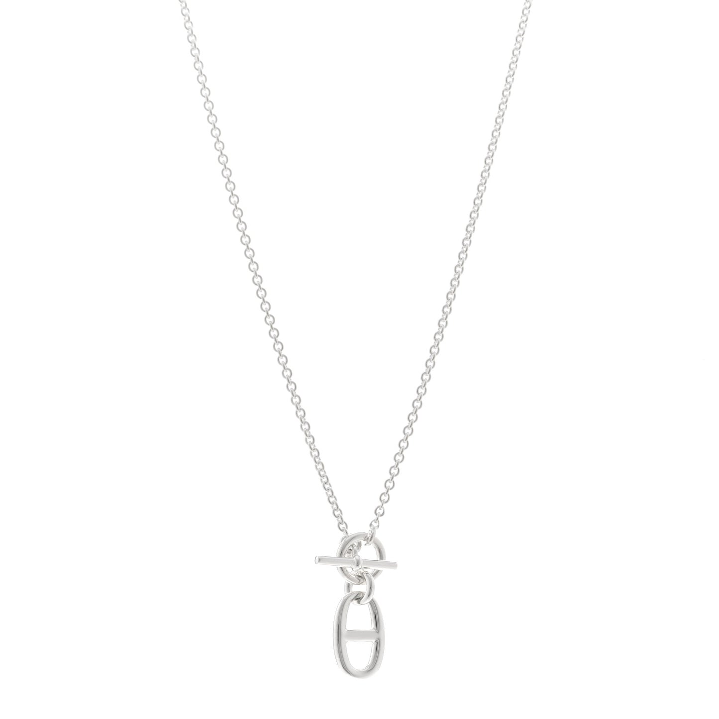 Sterling Silver Amulette Chaine d'Ancre Necklace
