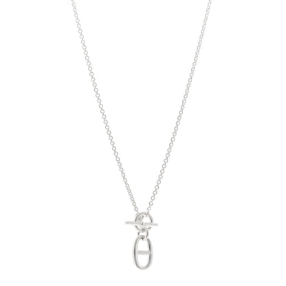 Hermes Sterling Silver Amulette Chaine d'Ancre Necklace 1 of 5