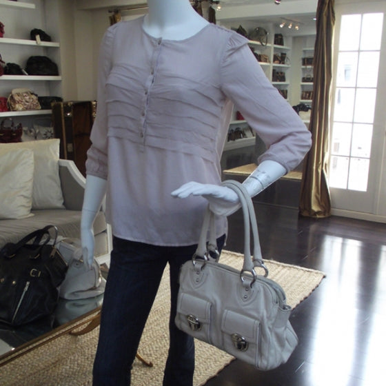 Leather Blake Satchel Ivory