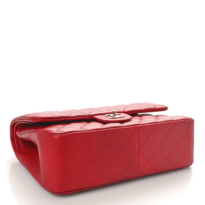 Chanel Caviar Quilted Jumbo Double Flap Dark Red 4 of 11