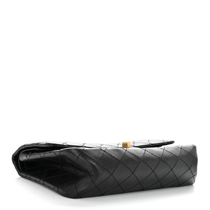Chanel Aged Calfskin Quilted 2.55 Reissue 225 Flap Black 4 of 10