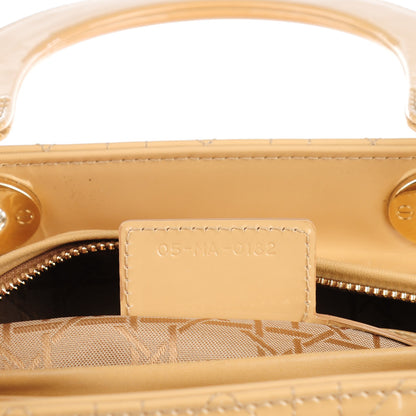Christian Dior Patent Cannage Large Lady Dior Beige 7 of 7