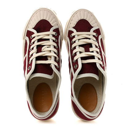 Gucci New Canvas GG Monogram Womens Chunky Sneakers 38.5 Rosso Ancora 2 of 10