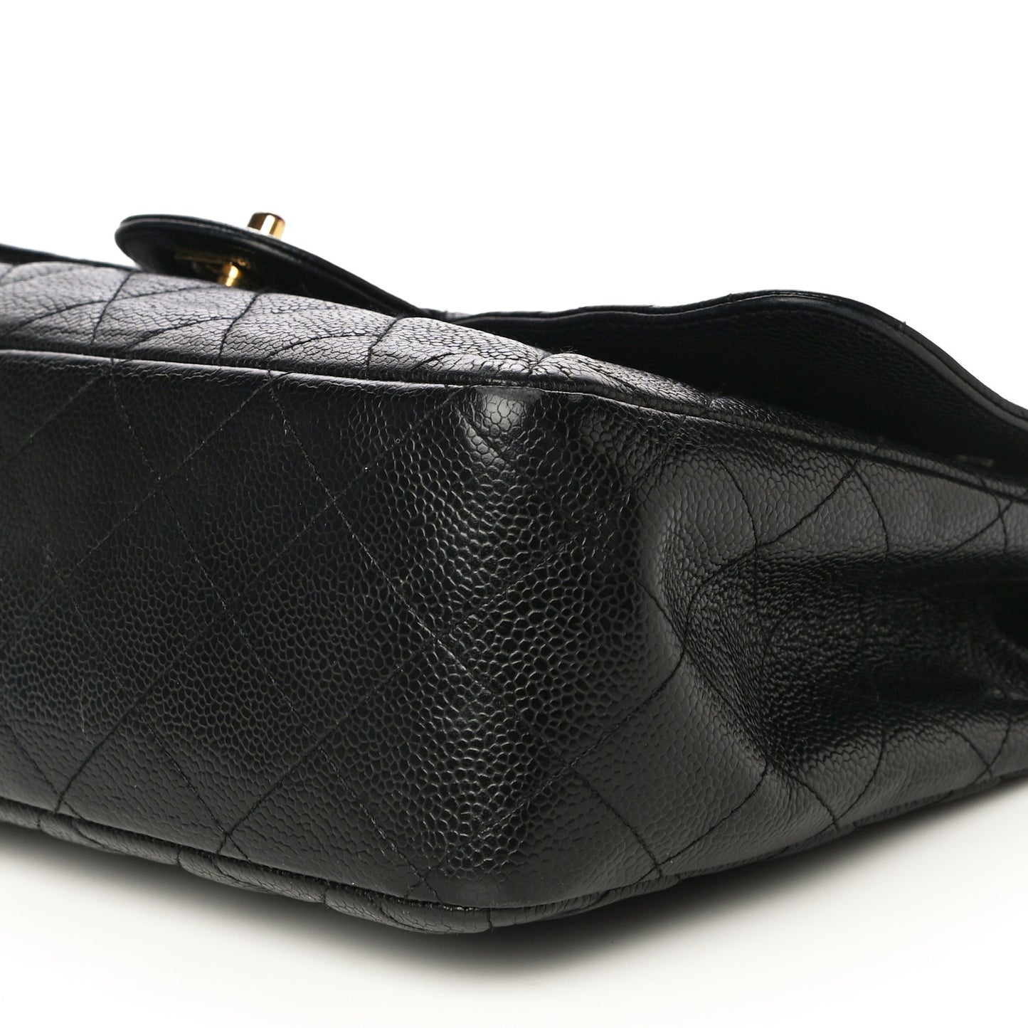 Caviar Quilted Jumbo Single Flap Black