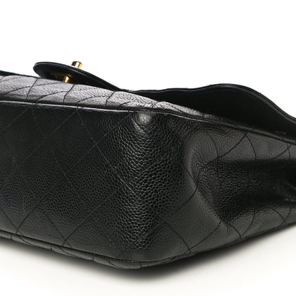 Chanel Caviar Quilted Jumbo Single Flap Black 13 of 25