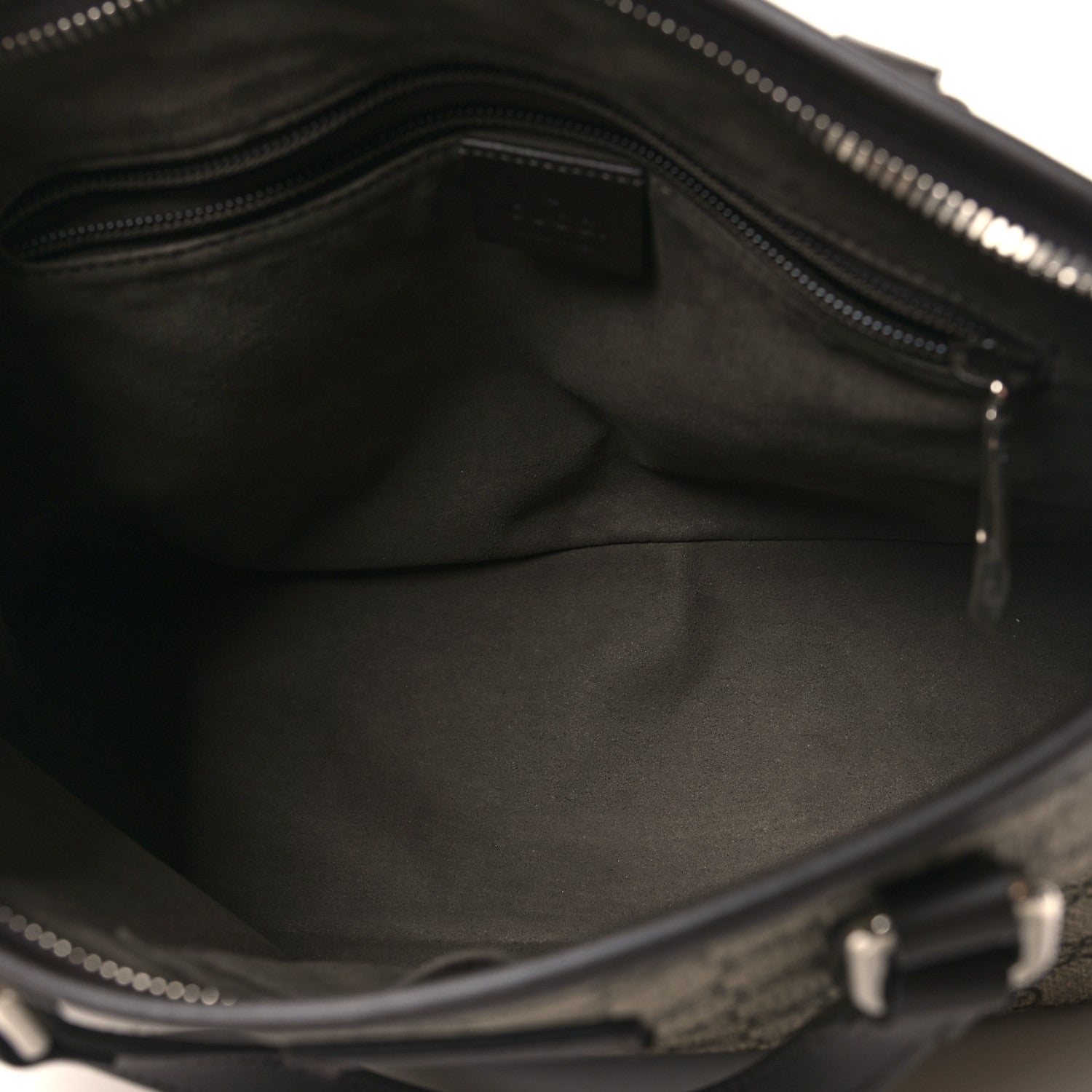Gucci GG Supreme Monogram Small Zippered Tote Dark Brown 5 of 10