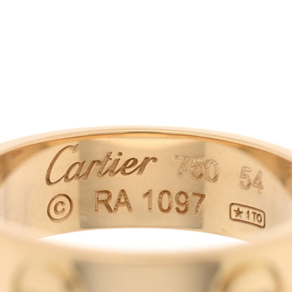 Cartier 18K Yellow Gold 5.5mm LOVE Ring 54 6.75 4 of 5