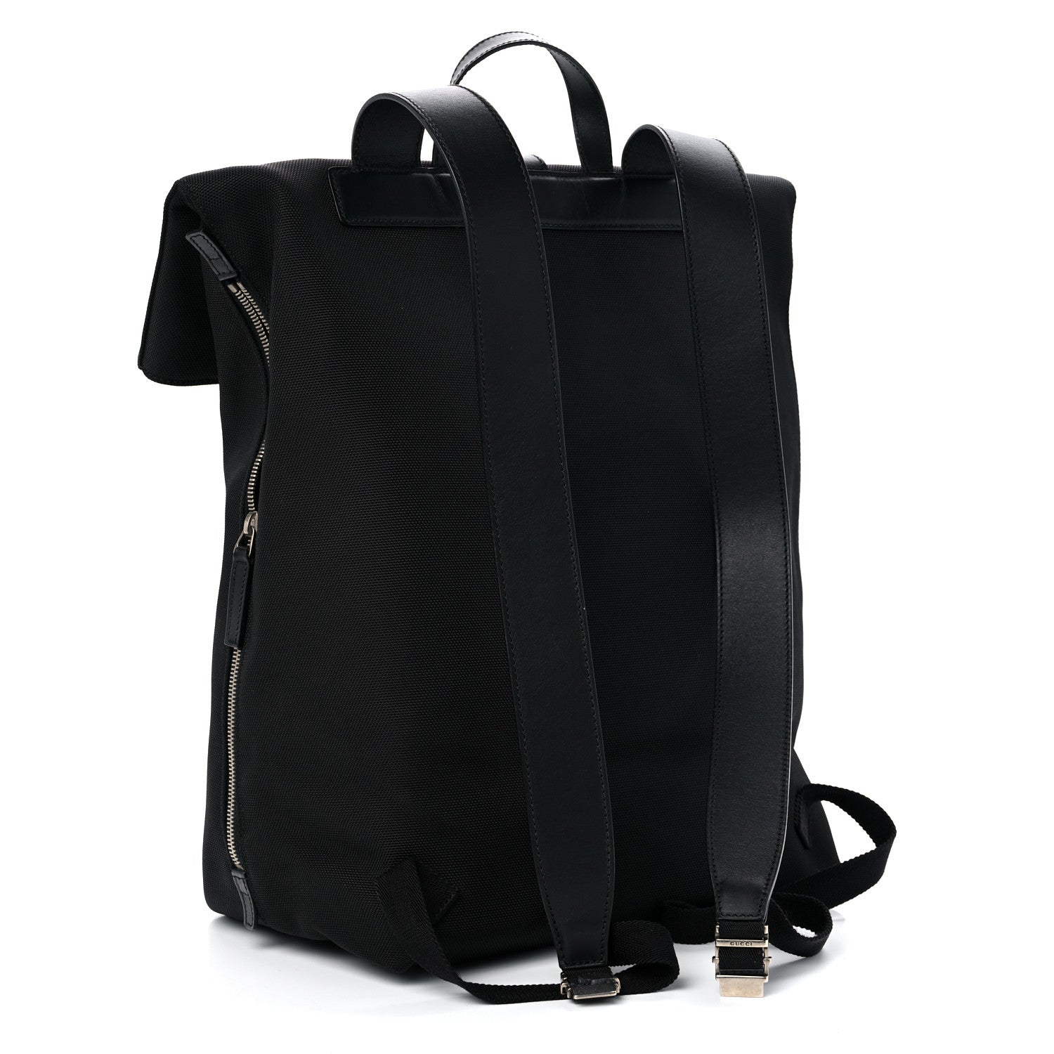 Gucci Techno Canvas Web Single Buckle Backpack Black 3 of 11