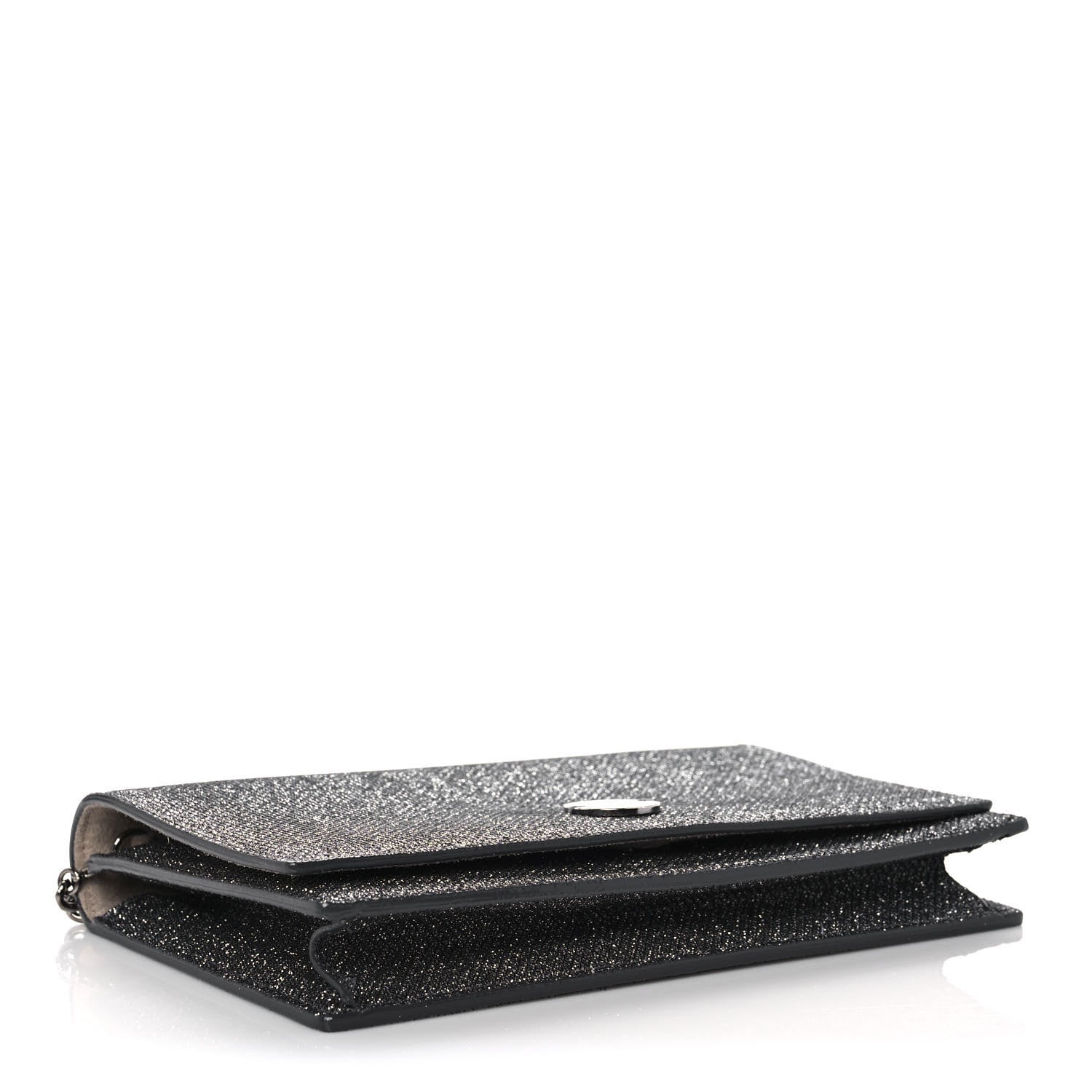 Jimmy Choo Glitter Florence Wallet on Chain Anthracite 4 of 11