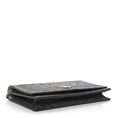 Jimmy Choo Glitter Florence Wallet on Chain Anthracite 4 of 11