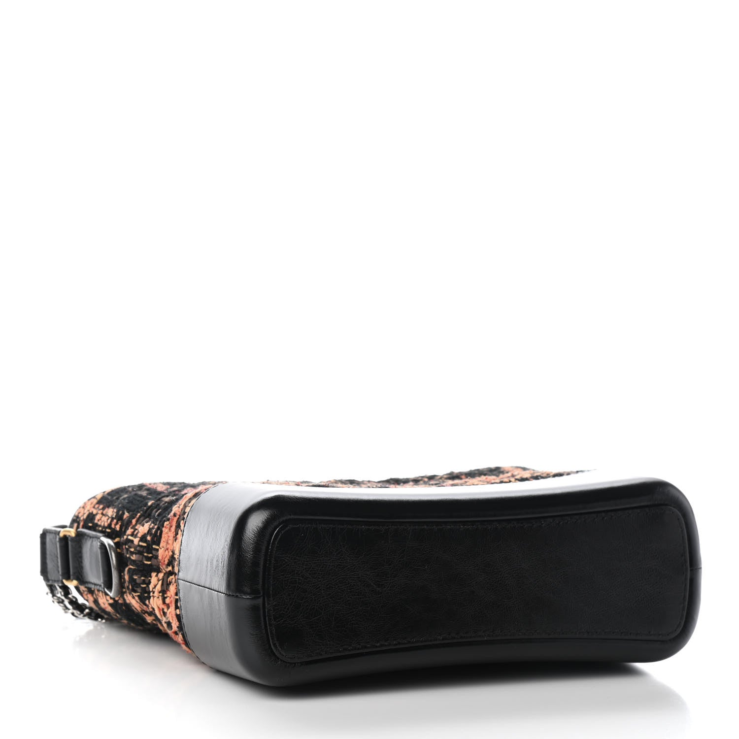 Chanel Tweed Calfskin Medium Gabrielle Hobo Black Brown 4 of 9