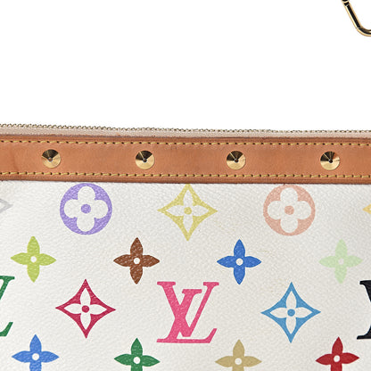 Louis Vuitton Monogram Multicolor Pochette Accessories White 8 of 10