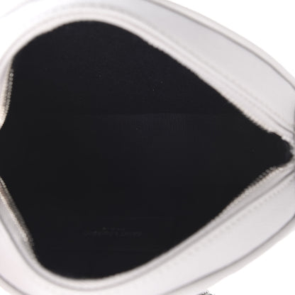 Saint Laurent Grain De Poudre Matelasse Chevron Quilted Round Vinyle Camera Bag Souris 5 of 10