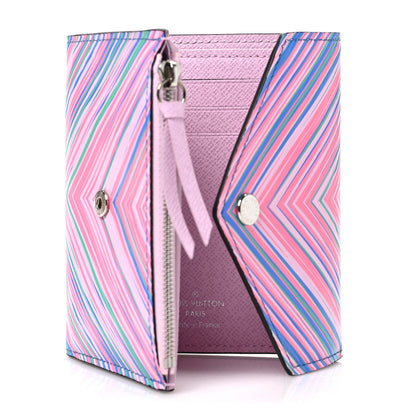 Louis Vuitton LOUIS VUITTON Epi Tropical Victorine Wallet Blue Rose 5 of 6