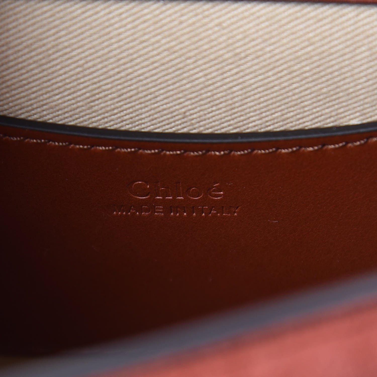Chloe Calfskin Small Tess Bag Sepia Brown 8 of 9