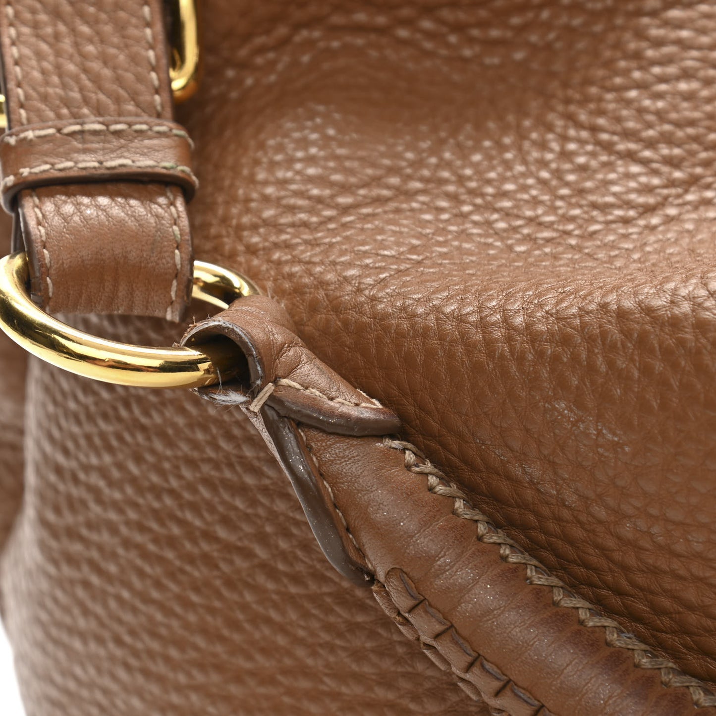 Vitello Daino Side Pocket Hobo Cuoio