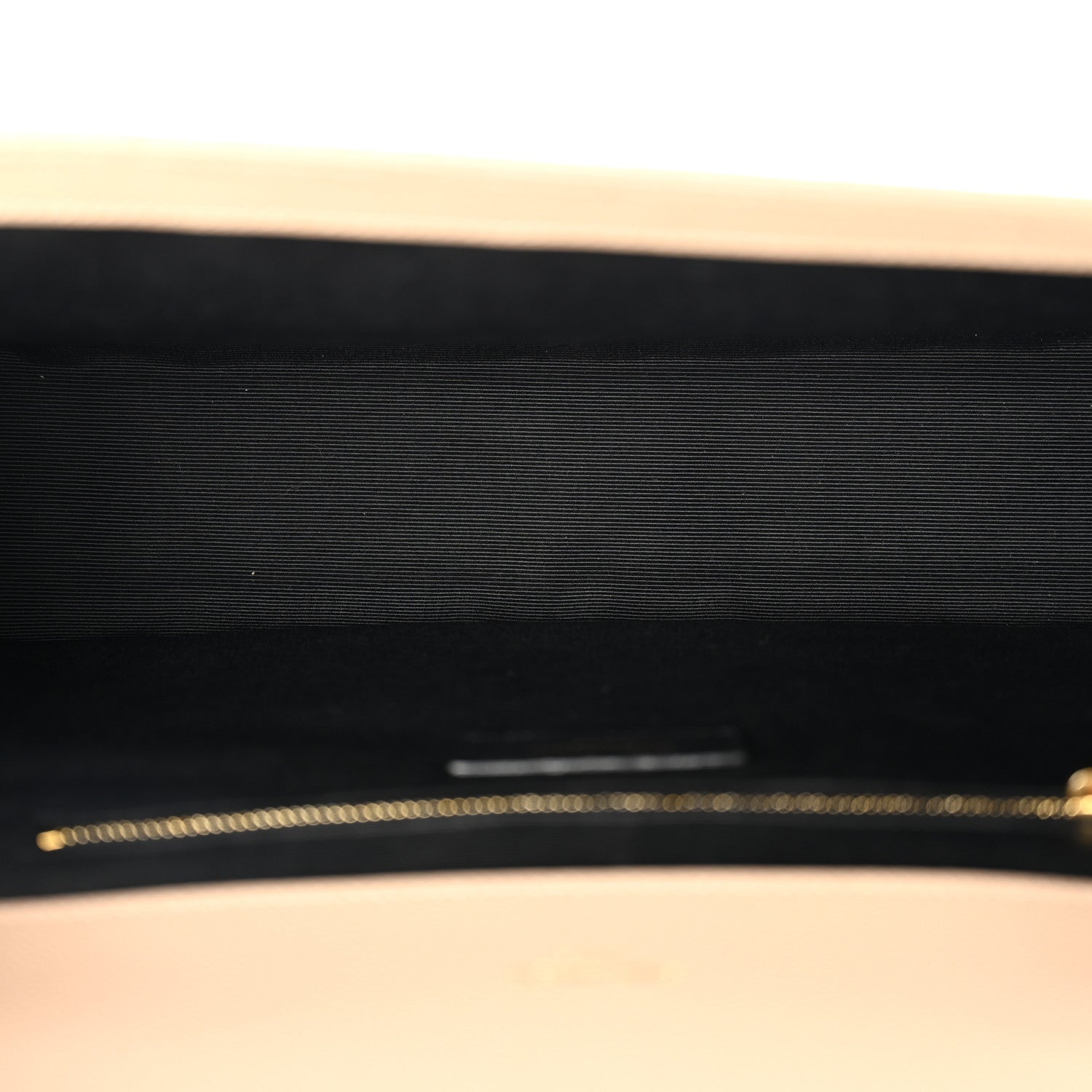 Saint Laurent Grain De Poudre Mixed Matelasse Large Triquilt Monogram Satchel Dark Beige 5 of 10