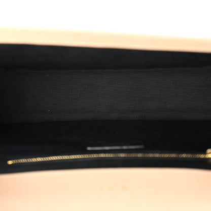 Saint Laurent Grain De Poudre Mixed Matelasse Large Triquilt Monogram Satchel Dark Beige 5 of 10