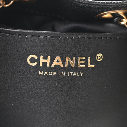Chanel Caviar Quilted Mini Chanel 25 Handbag Black 6 of 10