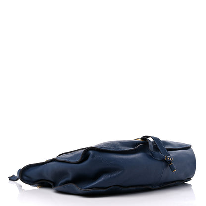 Chloe Calfskin Large Marcie Satchel Royal Navy 4 of 13