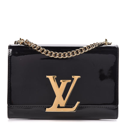 Louis Vuitton Patent Chain Louise MM Black 1 of 10