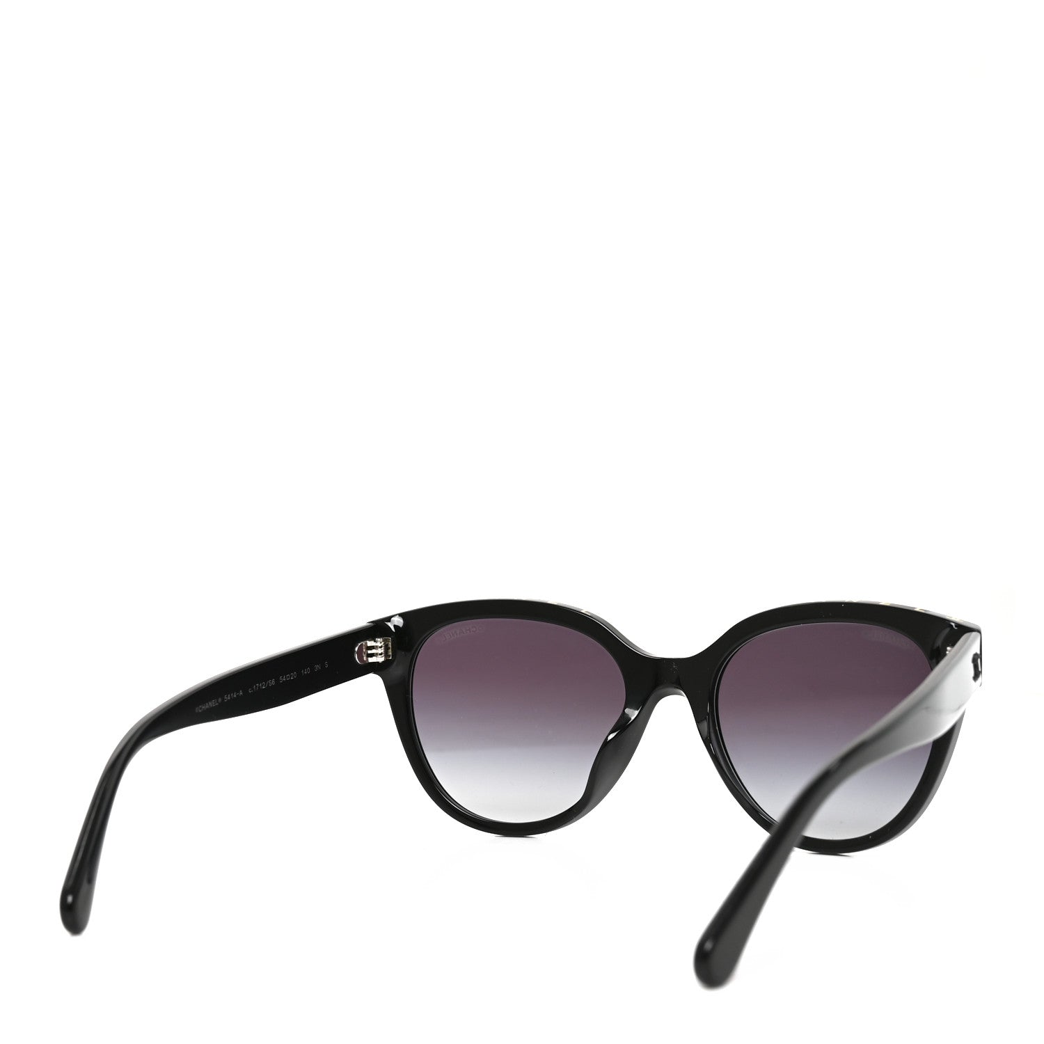 Chanel Acetate CC Butterfly Sunglasses 5414-A Black Yellow 4 of 7