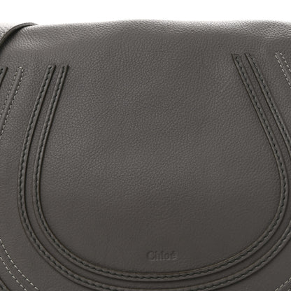 Chloe Calfskin Medium Marcie Round Crossbody Bag Cashmere Grey 9 of 12
