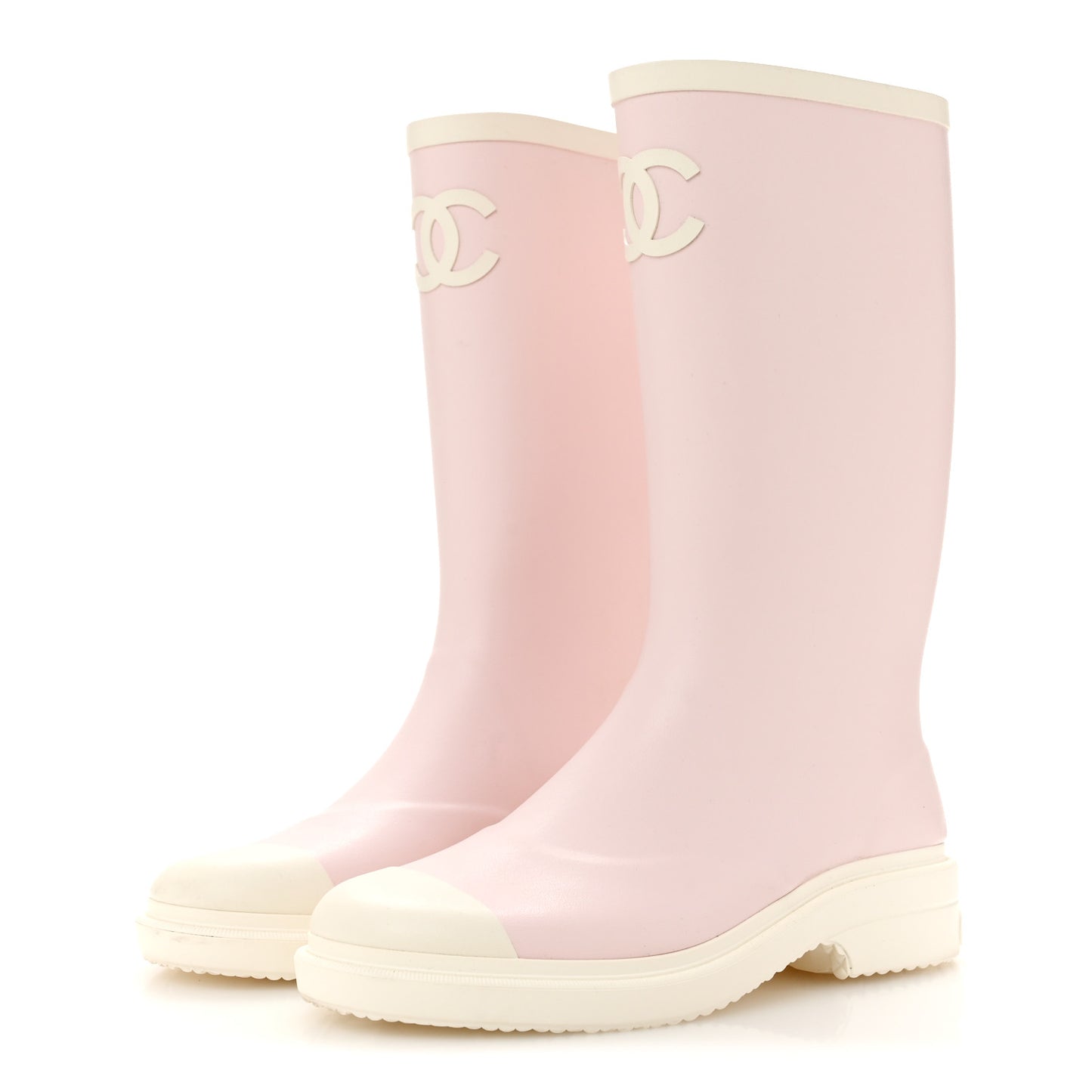 Caoutchouk CC High Boots 39 Light Pink White
