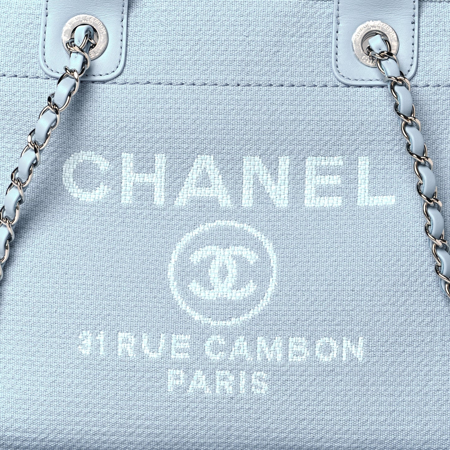 Mixed Fibers Small Deauville Tote Light Blue