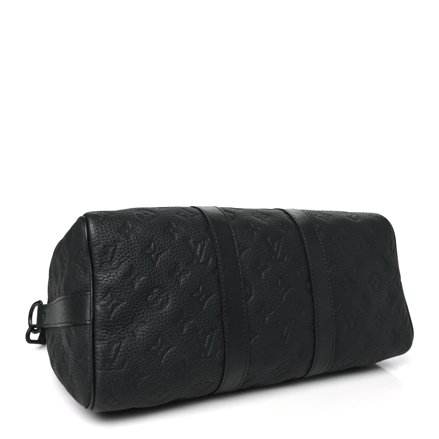 Louis Vuitton Monogram Taurillon Keepall Bandouliere 35 Black 4 of 9