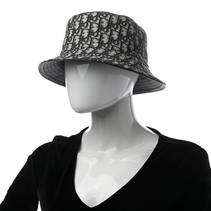 Christian Dior Oblique Jacquard Bucket Hat L Blue 2 of 8