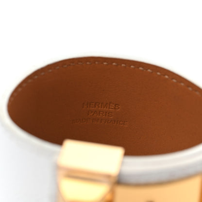 Hermes Epsom Collier de Chien CDC Bracelet S White 3 of 4