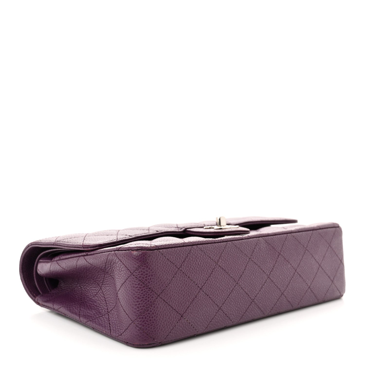 Chanel Caviar Quilted Medium Double Flap Purple 3 of 10