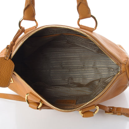 Prada Vitello Daino Top Handle Zip Tote Ocra 5 of 12