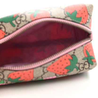 Gucci GG Supreme Monogram Strawberry Cosmetic Case 5 of 7