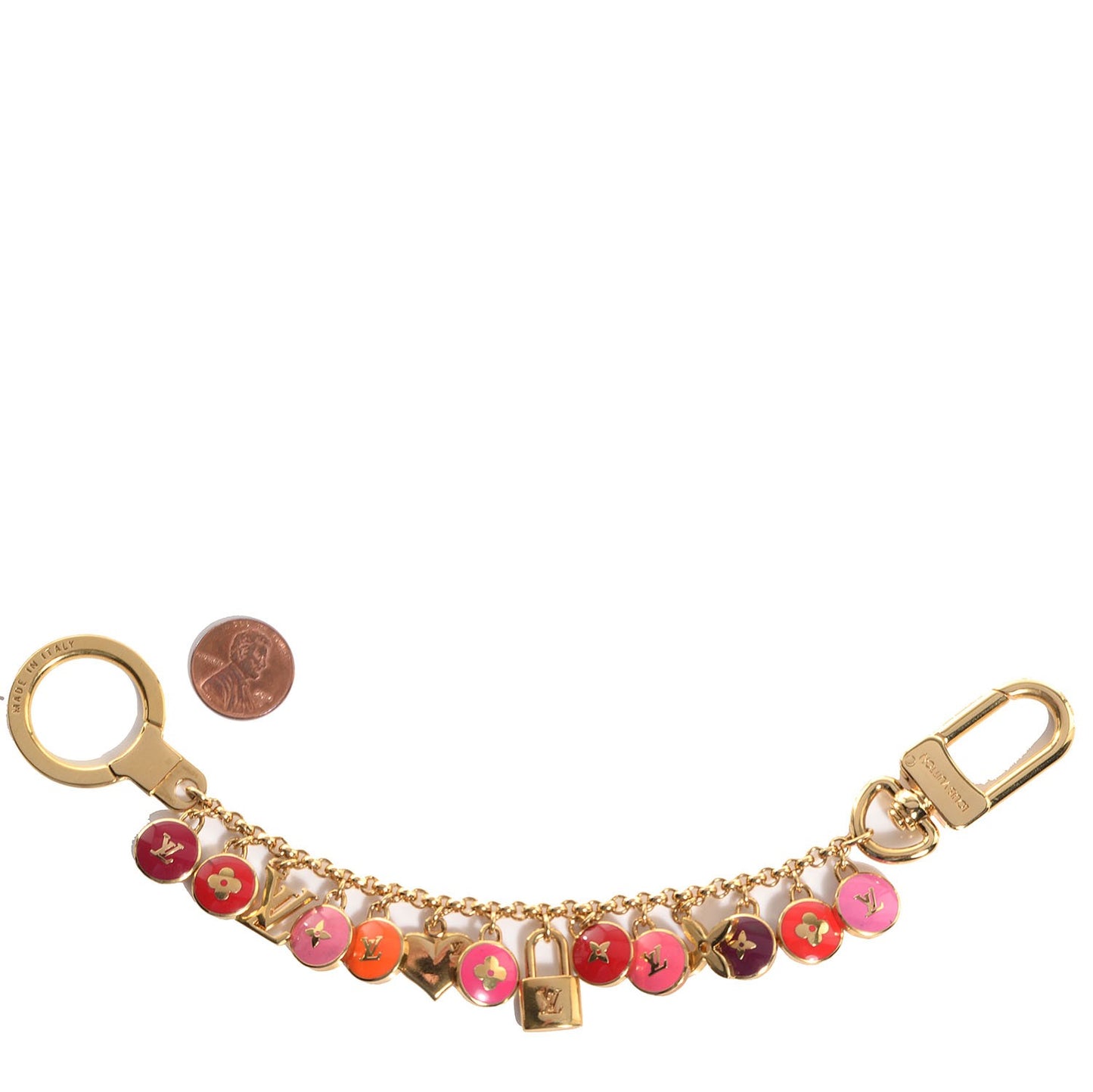 Pastilles Key Chain Bag Charm Multicolor