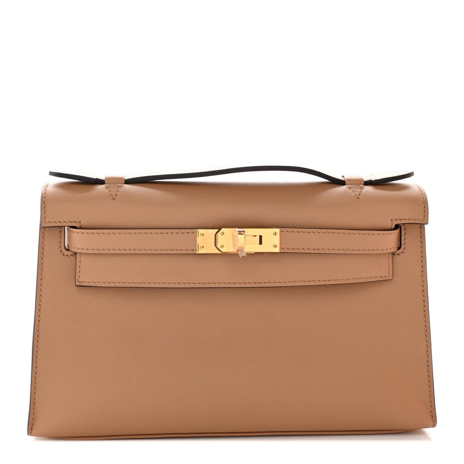 Hermes Swift Kelly Pochette Clutch Chai 1 of 14